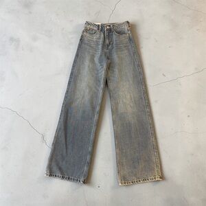 H&M Wide High Waist Jeans Blue 4